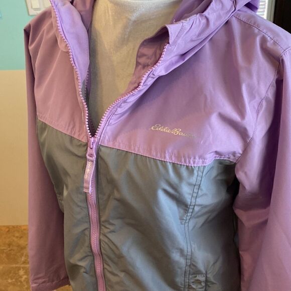 Girls size 14-16 lite weight wind breaker zipper front by Eddie Bauer - Picture 2 of 9